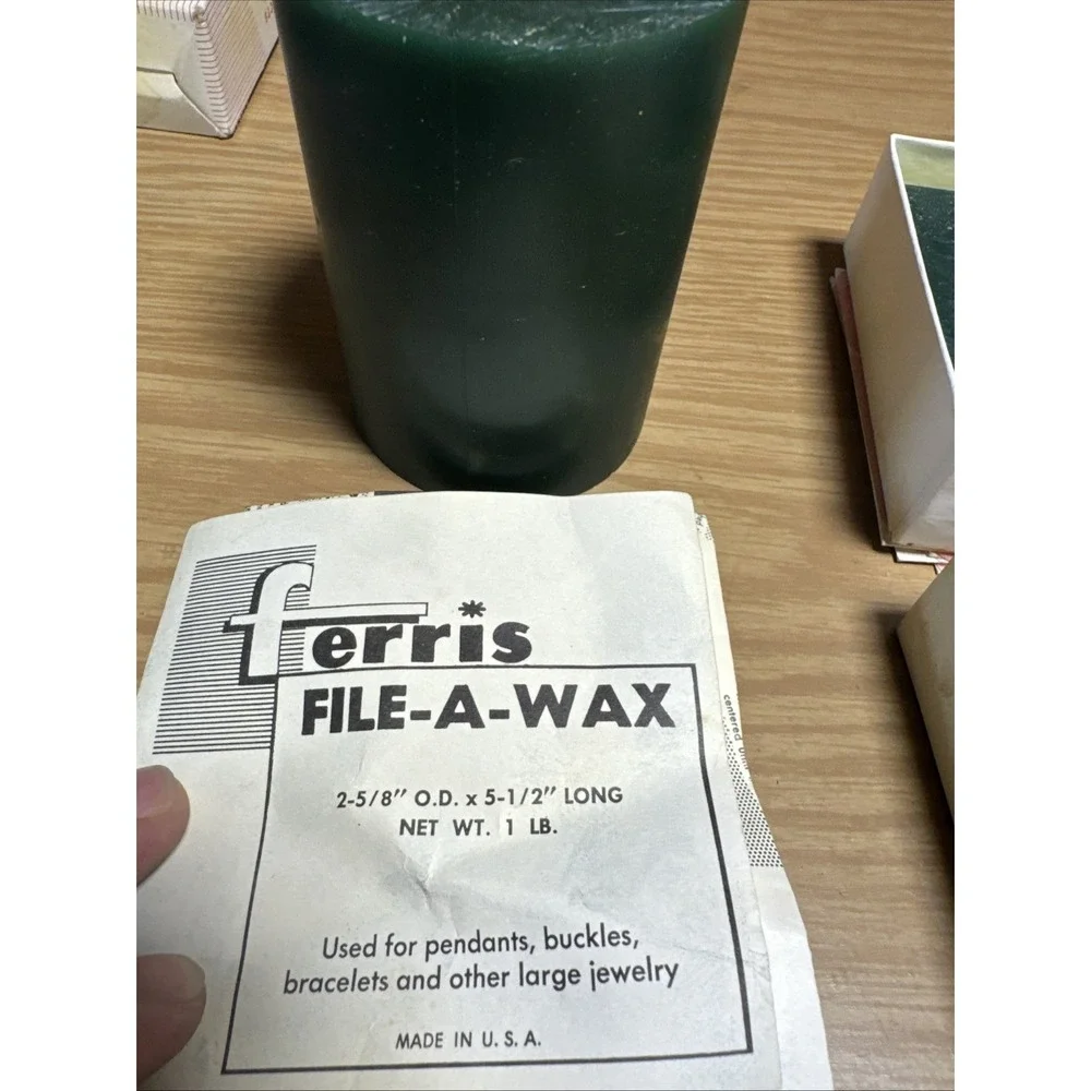 Ferris File-a-wax Lot Mix Blue Green Tube Bricks Block